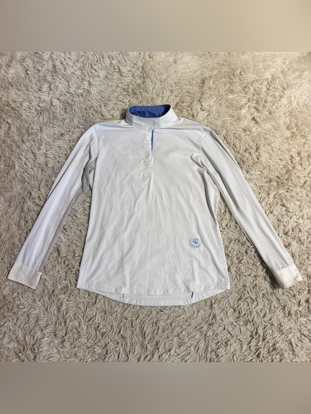 Women’s XL White Essex Classics Long Sleeve Horseback Riding Show Shirt